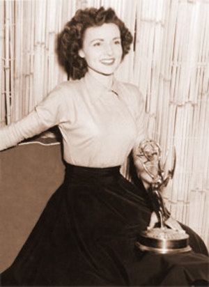 Betty White in the 50s with first emmy