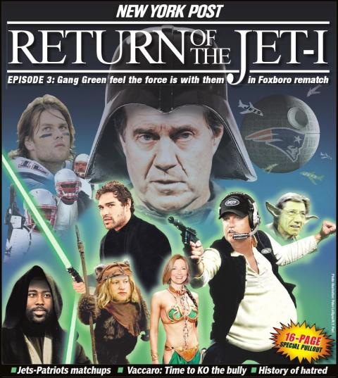  Jets/Patriots rivalry — can be conceptually shoehorned into a Star Wars 