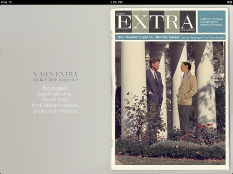 201105261836 Fox launches X Men EXTRA app for iPad 