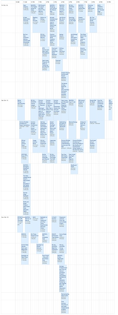 EXCLUSIVE: NYCC 11 Complete programming list nycc11.mapyourshow.com 2011 9 20 14 56 491 EXCLUSIVE: NYCC 11 Complete programming list