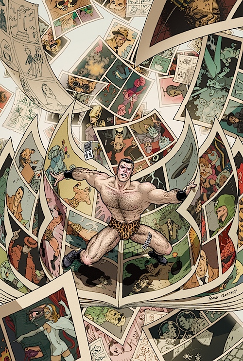 FLEXdeluxeCOLOR tm Nice Art: FLEX MENTALLO deluxe edition cover by Frank Quitely
