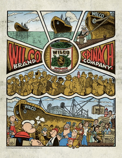 comic Wilco produces new Popeye cartoon for Dawned on Me video