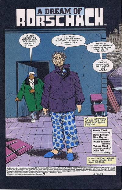 7113398353 bd199aceee c When things were friendly: Rorschachs first apperance in the DCU...back in 1988