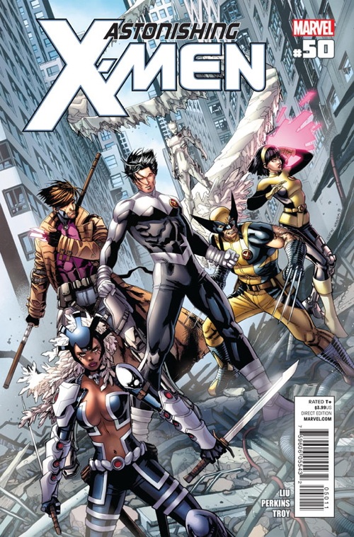 AstonishingXMen 50 Cover Official Save The Date announcement for ASTONISHING X MEN #50