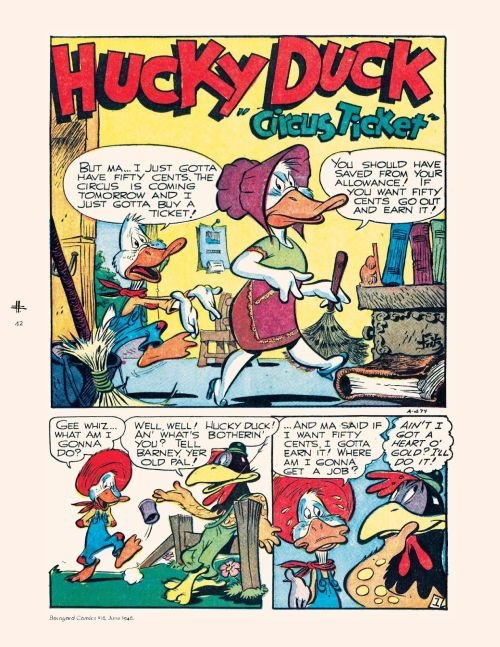 Hucky Duck in Circus Ticket Reprints in Review: The Real Frank Frazetta is in the “Funny Stuff”