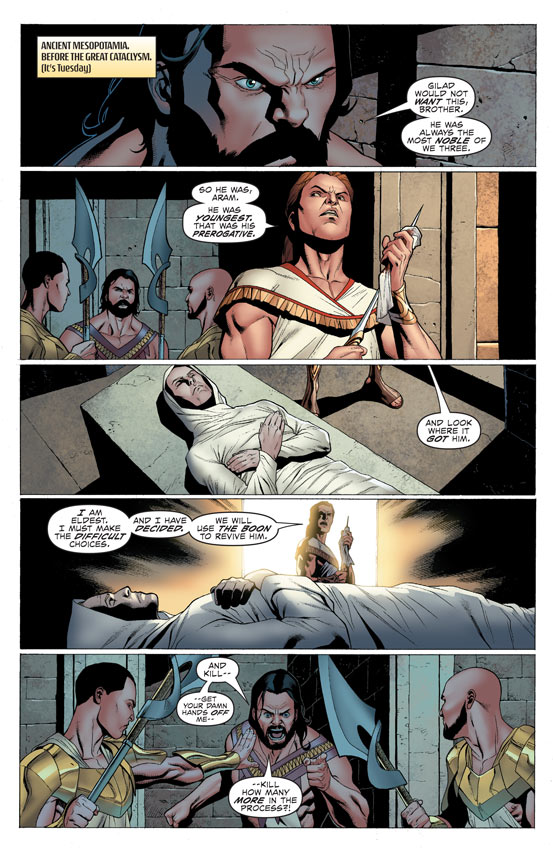 AA 001 001.1 Archer & Armstrong #1   Five Page Preview (Lettered)