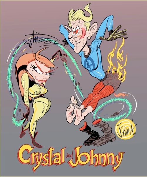 crystalandjohnny2 Nice art: John K draws Crystal and Johnny Storm 