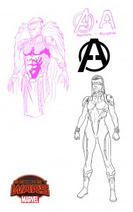 Marvel Launching Secret Wars 2099 Avengers2099 Hawkeye BlackWidow 188x300 Marvel Launching Secret Wars 2099
