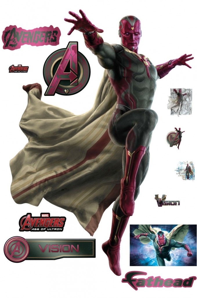 avengers age of ultron fathead vision 679x1028 Avengers: Age of Ultron promo art gives the clearest look at Vision yet