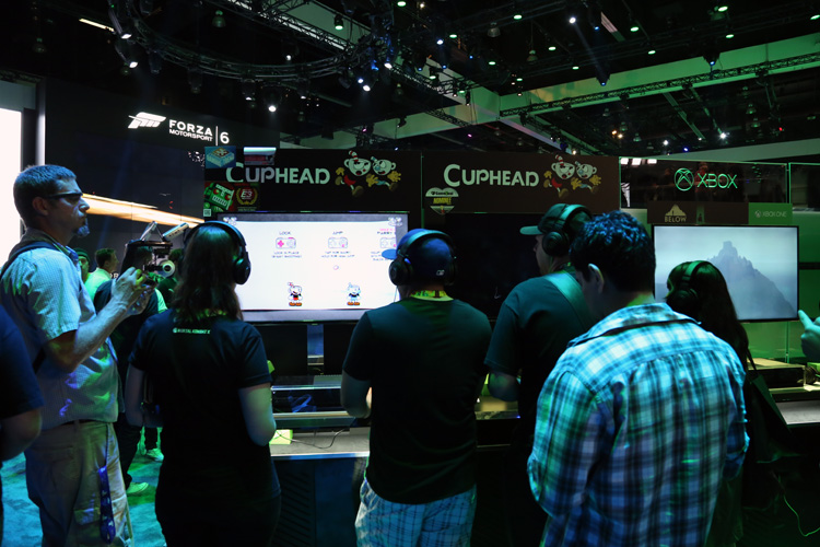 Cuphead at the Xbox booth
