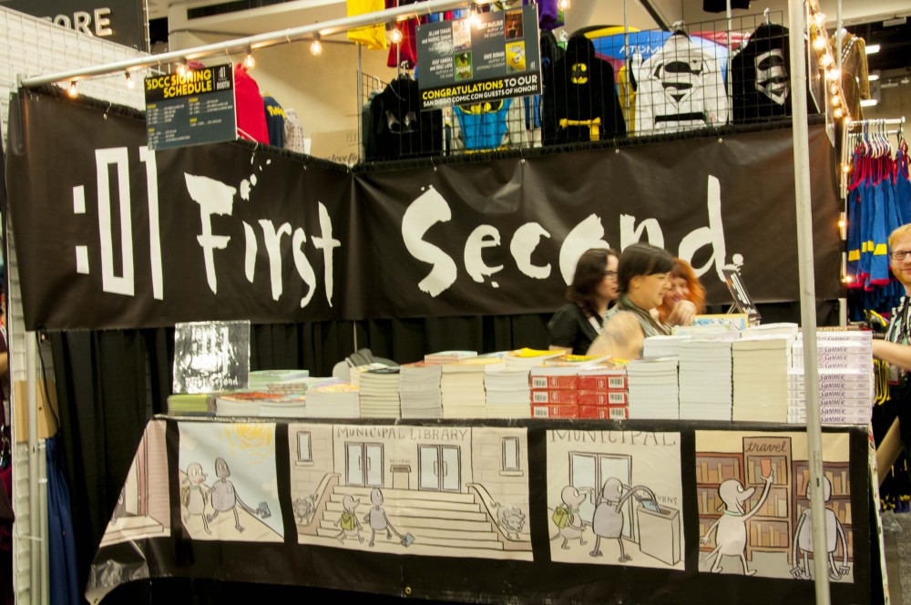The First Second booth at San Diego Comic-Con 2015