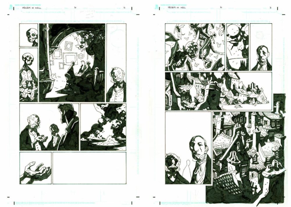 Hellboy in Hell preview art