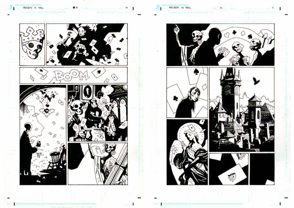 Hellboy in Hell preview art