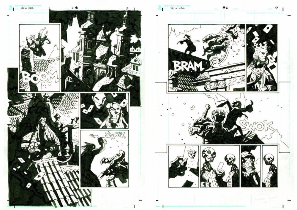 Hellboy in Hell preview art