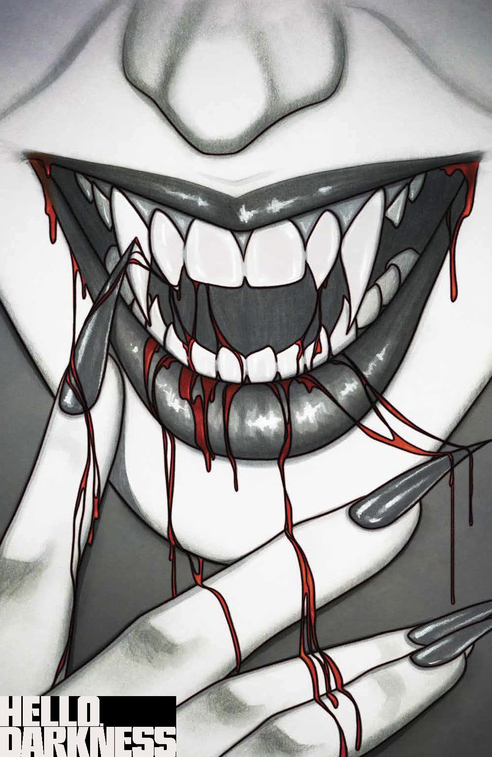 Hello Darkness #23 B!DRE art by Jenny Frison