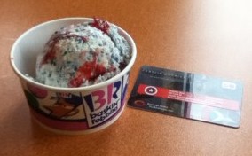 Ice cream and Captain America gift card