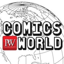 The logo of the PW Comics World More To Come podcast