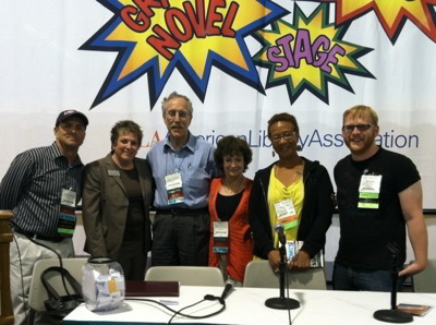 Eisner Prize event at ALA 2012  L-R John Shableski, Jennifer Ruth(Brodart Co.) Carl Gropper, Nancy Gropper, Viola Dyas, Jack Baur, Not pictured Dylan Flesch.jpeg