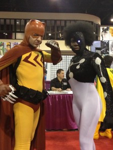 MegaCon cosplay: Catman and Captain Universe