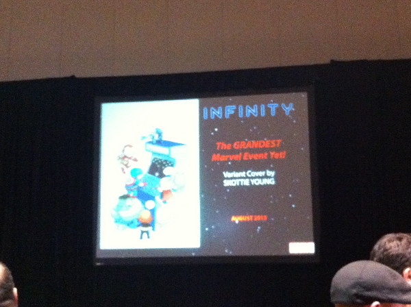Skottie Young is doing variant cover for INFINITY. As David Gabriel put it "If they didn't sell, we wouldn't do it."