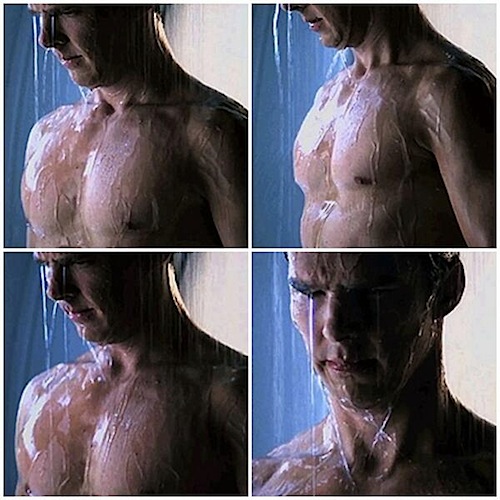 benedict cumberbatch shower scene