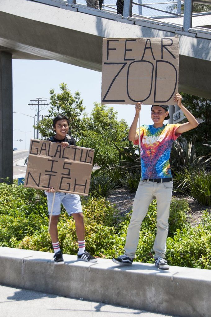 SDCC, SDCC2013, San Diego Comic Con, Zod, Galactus, protestors