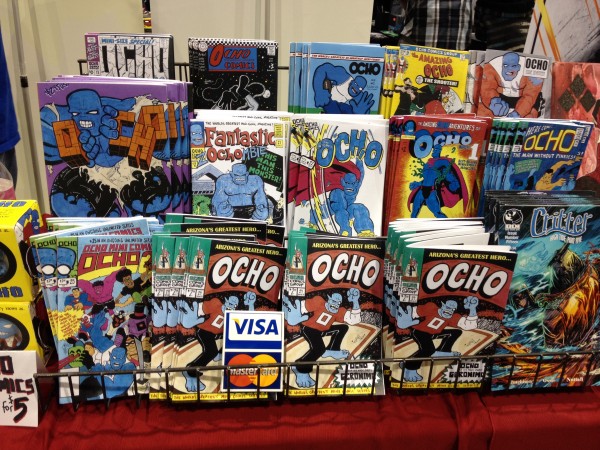 All the Ocho comics by Eric Mengel - Photo by Henry Barajas