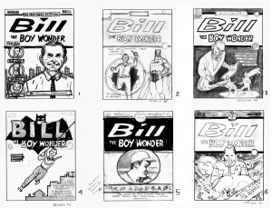 Bill the Boy Wonder - cover sketches 1 (six total)