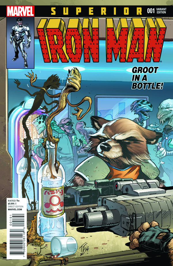 Superior Iron Man #1 by Tom Fowler. (I love this.)