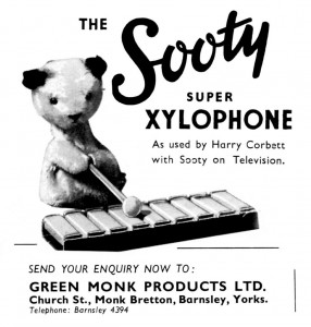 The Sooty Super Xylophone, Green Monk Products (Games and Toys 1956)