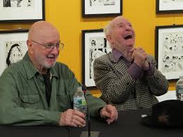 Jules Feiffer and Irwin at MoCCA.