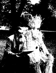 Alan Moore and a Straw Bear, borrowed from here