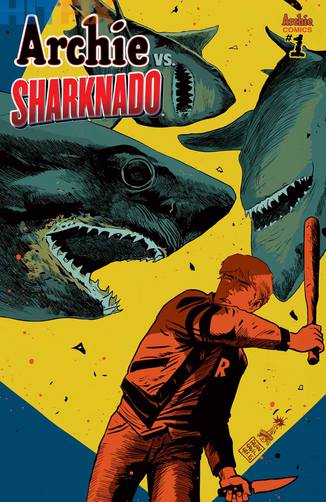 Archie vs. Sharknado One-Shot Variant Cover by Francesco Francavilla