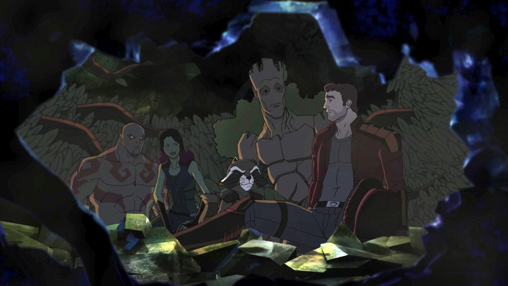 MARVEL'S GUARDIANS OF THE GALAXY - "Road to Knowhere" - The newly christened Guardians of the Galaxy come into possession of a dangerous artifact that has Thanos' new second-in-charge, Korath, after them. This episode of "Marvel's Guardians of the Galaxy" premieres on Saturday, September 26 (8:30 p.m., ET/PT) on Disney XD. (Disney XD) DRAX THE DESTROYER, GAMORA, ROCKET RACCOON, GROOT, PETER QUILL