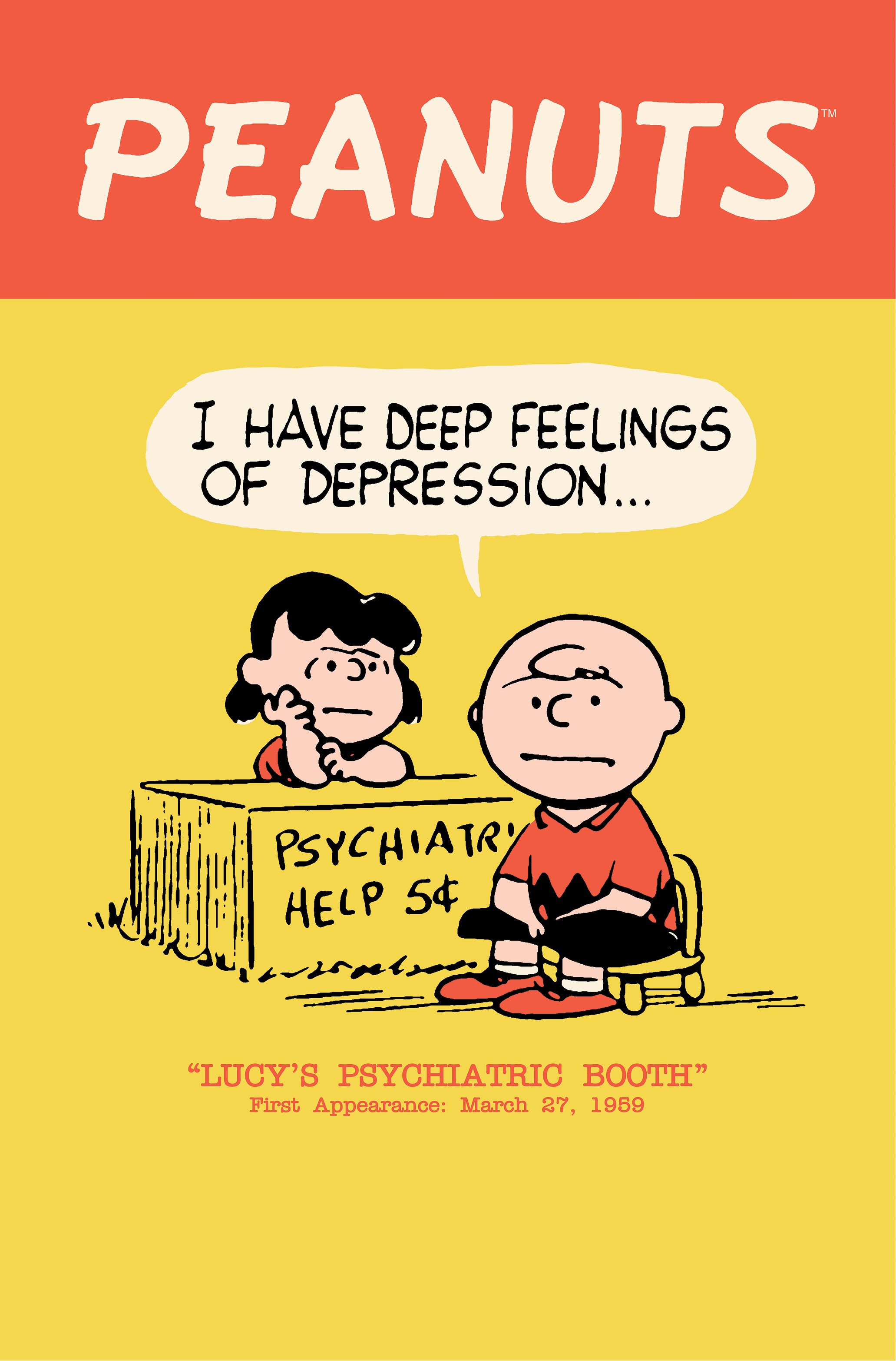 NYCC and SDCC ’15: Portraying Mental Health in Comics 1st Lucy Psychiatric Help Desk in Peanuts