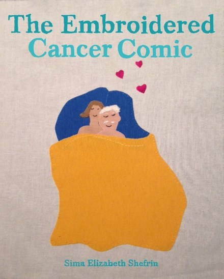 embroidered cancer comic