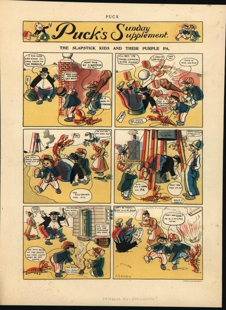 the accompanying parody Puck strip referenced