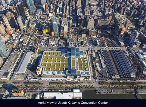 Jacob K Javits Convention Center, Green Roof, Location: New York NY, Architect: Richard Rogers and James Ingo Freed