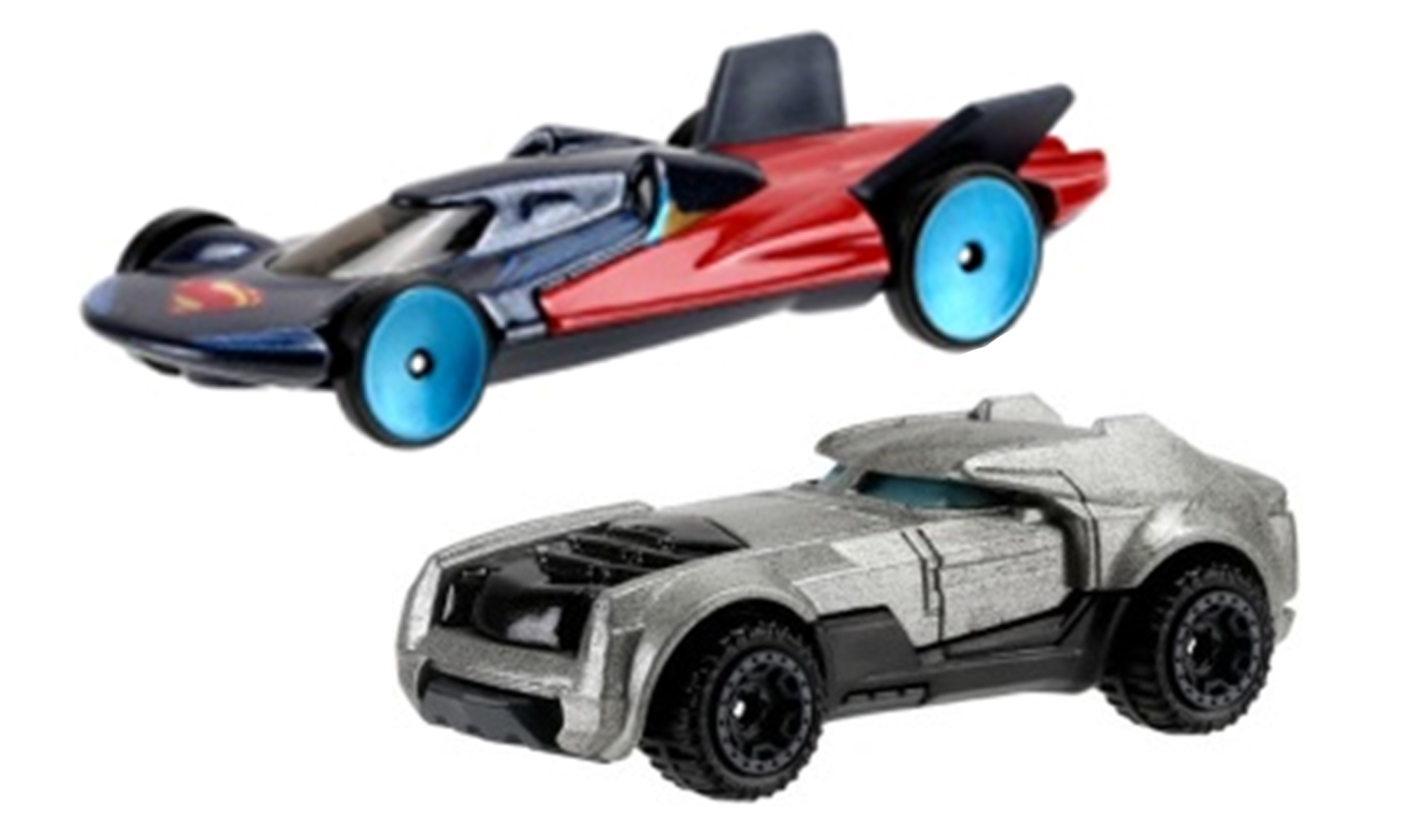 Hot Wheels Batman v Superman: Ever wondered how super heroes would look like in car form? Our three heroes will be featured transformed as a Hot Wheel. SRP $3.99 each