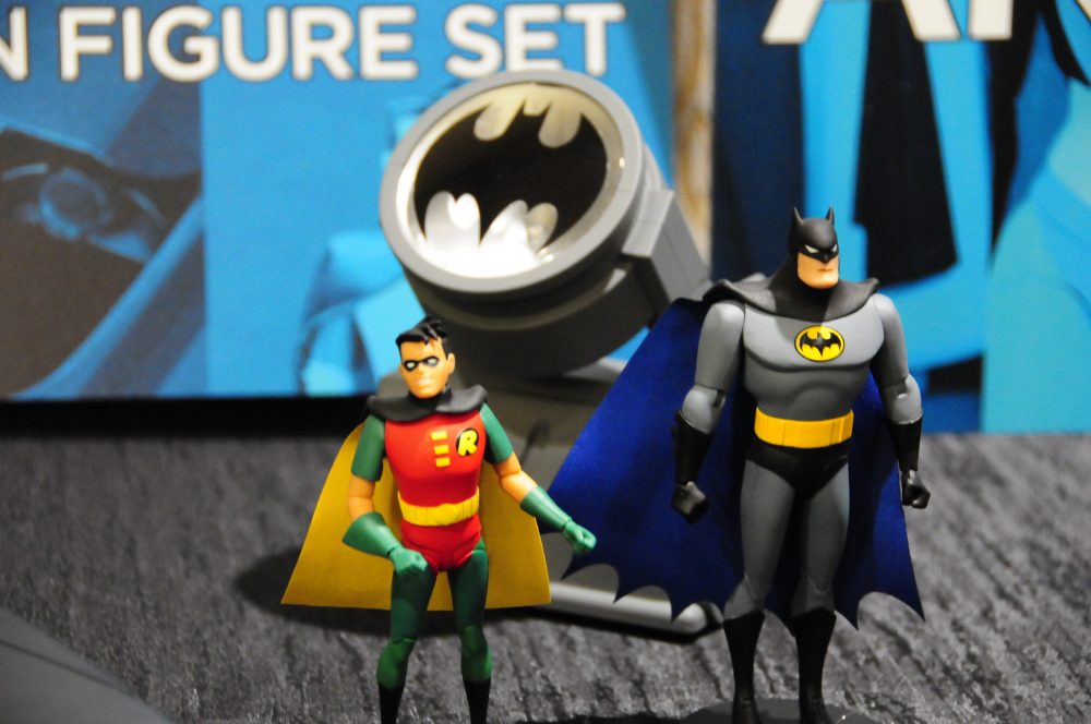 Batman, Robin, and Bat Signal