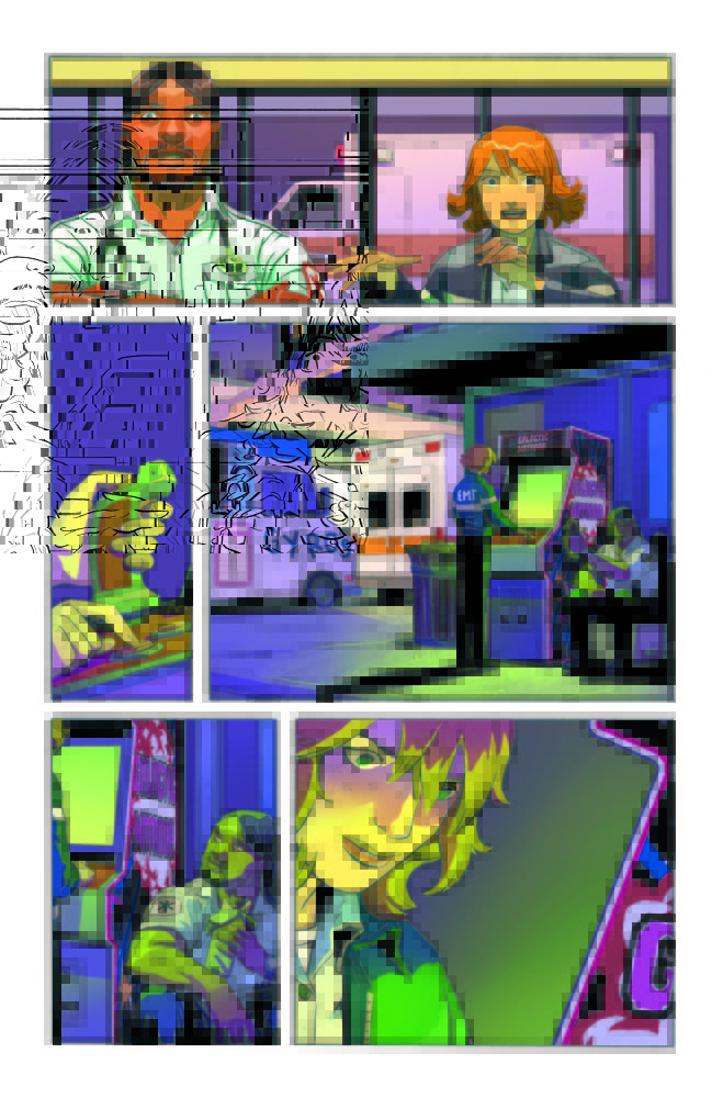 Doom Patrol #1 page, art by Derington