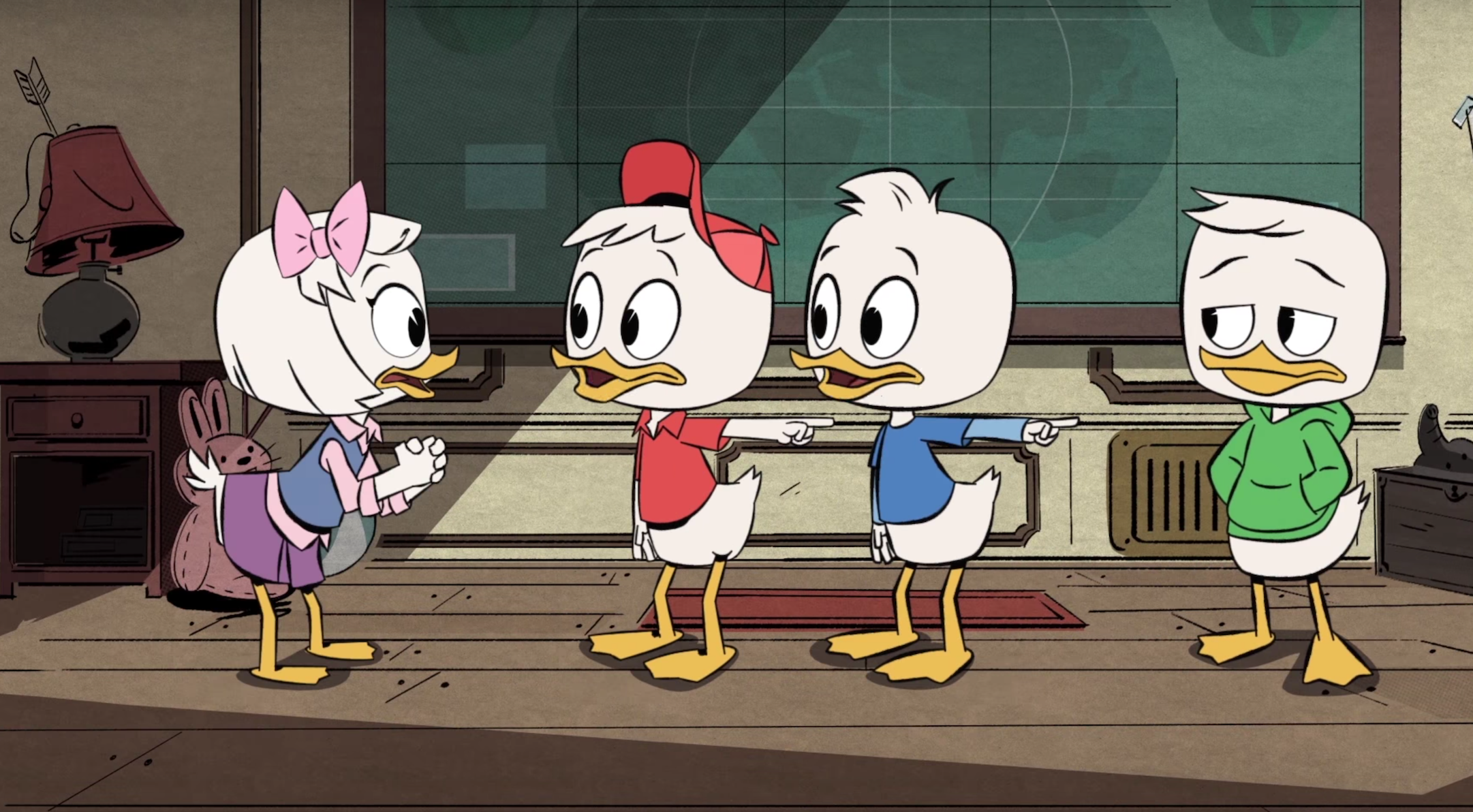 (l-r) Webby, Huey, Dewey, Louie