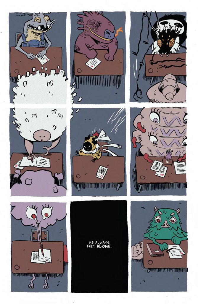 Interior of graphic novel.