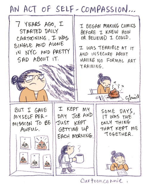Drawing 2018 goodbye to daily cartooning page 1 w500