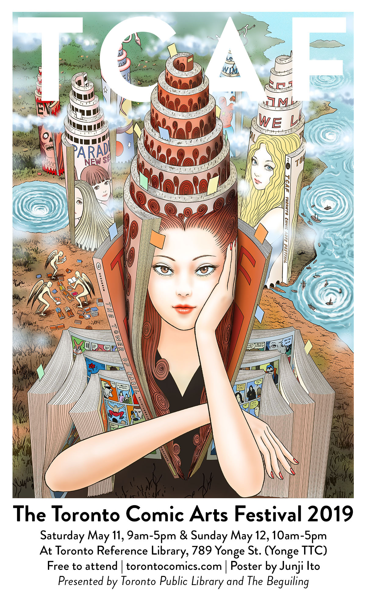 Junji Ito's TCAF 2019 poster