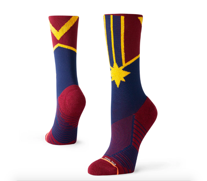 Captain Marvel crew socks by Stance