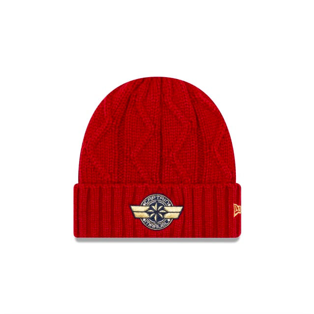 Captain Marvel knit hat by New Era