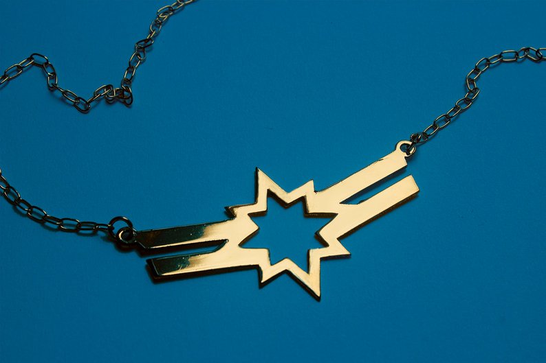 Carol Danvers pendant necklace by NavekaDesigns/Etsy