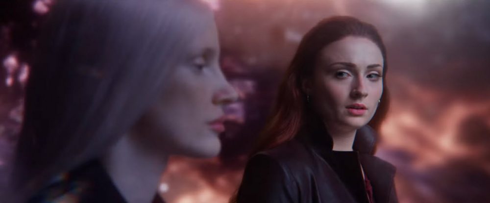 Jessica Chastain and Sophie Turner in DARK PHOENIX