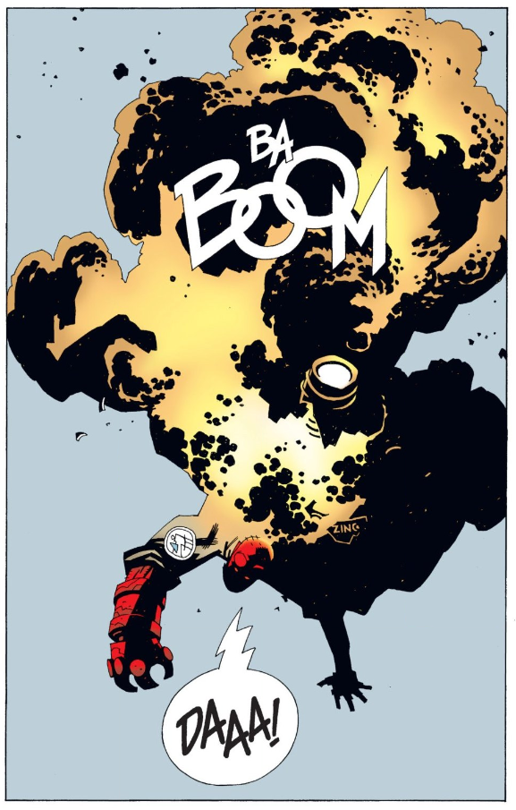 Hellboy explosion